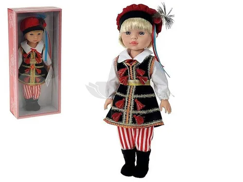Lalka chłopiec w stroju ludowym 38cm polski dźwięk