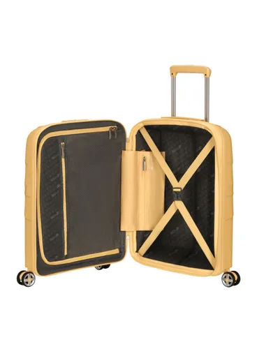 Чемодан маленький расширяемый American Tourister StarVibe - metallic banana