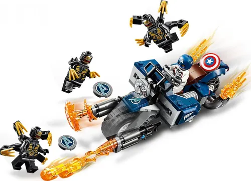 Конструктор Lego Marvel Капитан Америка: атака Outriders (76123)