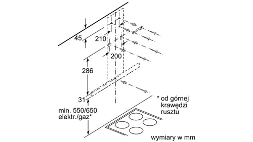 Okap Bosch DWB66DM50 Srebrny