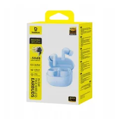 Słuchawki bezprzewodowe Baseus Bass BP1 Pro ANC Dokanałowe Bluetooth 6.0 Niebieski