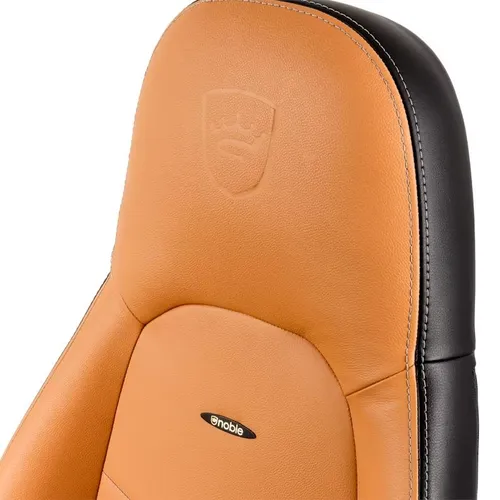 Fotel Noblechairs ICON Gamingowy do 150kg Skóra naturalna Brązowo-czarny