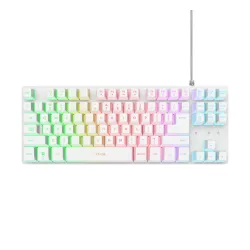 Klawiatura membranowa Trust GXT 833PS Thado TKL z podświetleniem do PS5 Biały
