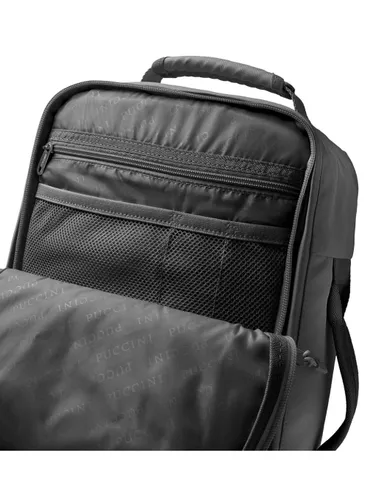 Plecak podróżny średni Puccini Jetzy - czarny