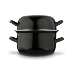 Garnek emaliowany do muli małż i owoców morza Tadar 2w1