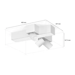 Oświetlenie punktowe Philips Hue White and Color Ambiance Centris 3 Cross Biały