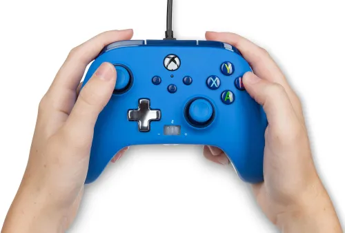 Pad PowerA Enhanced Blue do Xbox Series X/S, Xbox One, PC Przewodowy