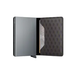 Mały portfel RFID Secrid Slimwallet Optical - grey / yellow