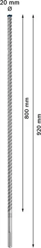 Wiertło udarowe 20x800x920mm Bosch EXPERT SDS max-8X