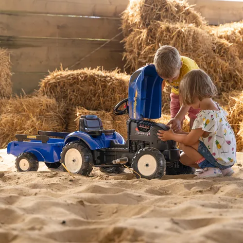 Falk Traktor na Pedały New Holland z Przyczepą i Otwieraną Maską 2-5 lat