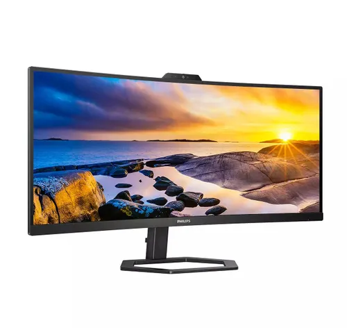 Monitor Philips 34E1C5600HE/00 z kamerą internetową Windows Hello 34" UWQHD VA 100Hz 4ms Zakrzywiony