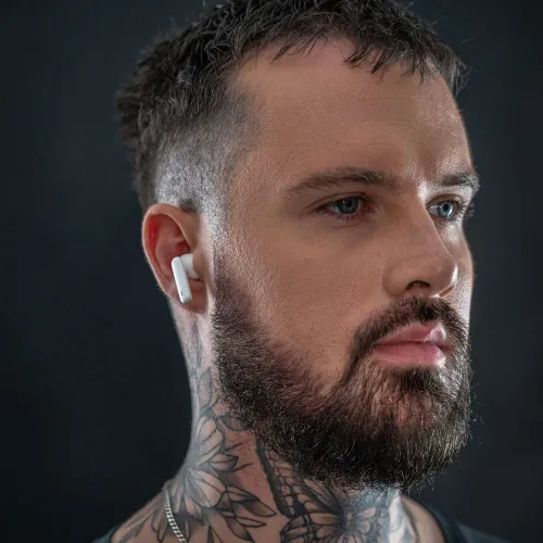 Słuchawki bezprzewodowe 3mk HARDY LifePods Pro ANC Dokanałowe Bluetooth 5.3 Biały