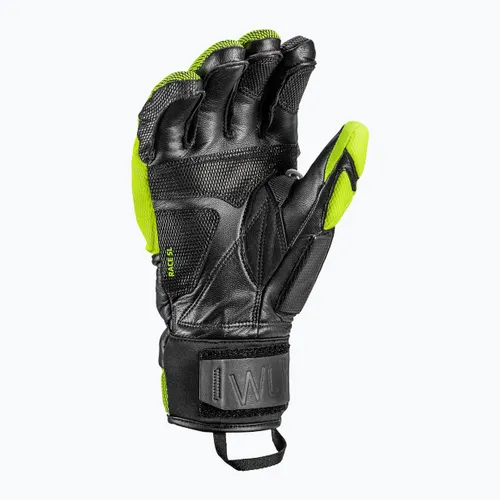 Rękawice narciarskie męskie LEKI WCR Venom SL 3D black ice/lemon