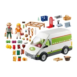 PLAYMOBIL 70134 Meyve ve sebze satışı için araba