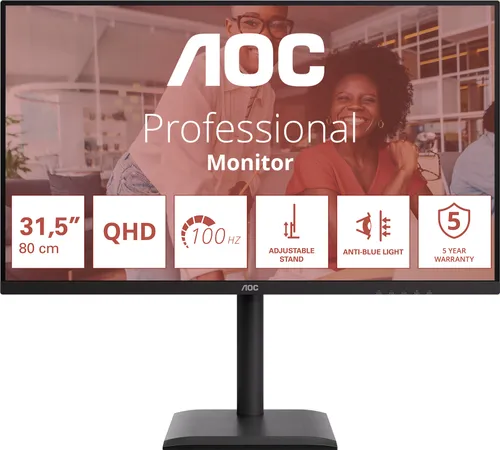 Monitor AOC Q32E4U 31.5" 2560x1440px IPS 100Hz 4 ms [GTG]