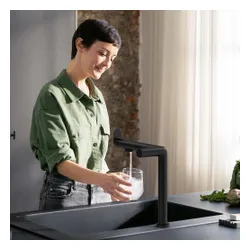 Bateria HANSGROHE Aqittura M91 76837670 z filtrem Czarny mat