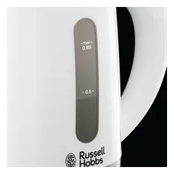 RUSSELL HOBBS Travel 0,85 l biały - czajnik elektryczny turystyczny z kubkami i łyżeczkami