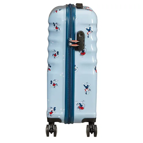 Walizka kabinowa American Tourister Wavebreaker Disney - Minnie Darling Blue