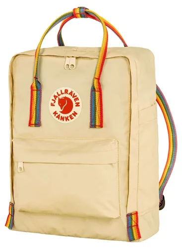 Fjallraven Kanken Rainbow-light oak sırt çantası / rainbow pattern