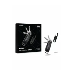 Zestaw Orbitkey - organizer do kluczy Pro + Multitool V2 - blackout / blue stitching