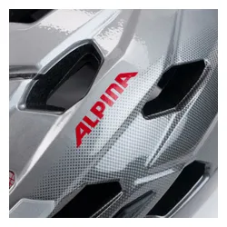 Kask rowerowy Alpina Anzana darksilver/black/red gloss