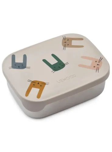 Dziecięcy pojemnik na jedzenie Liewood Arthur Printed Lunch Box - bunny / sandy