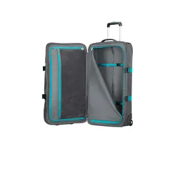 Średnia torba podróżna American Tourister Road Quest - grey turqouise