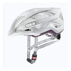 Kask rowerowy UVEX City Active silver/plum matt