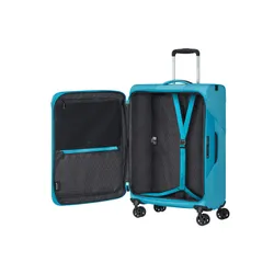 Средний расширяемый чемодан Samsonite Litebeam-ocean blue