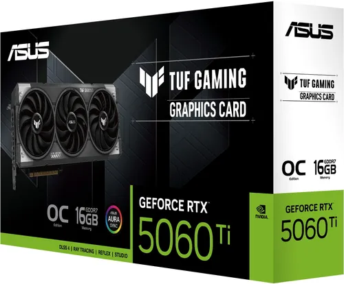 Karta graficzna ASUS TUF Gaming GeForce RTX 5060 Ti OC Edition 16GB DLSS 4