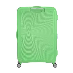 Большой расширяемый чемодан American Tourister Soundbox-spring green