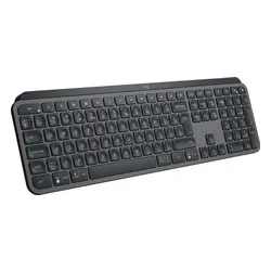 Klawiatura Logitech MX Keys bezprzewodowa 100% (full-size) podświetlana szara