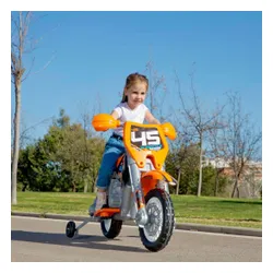 Feber Motocykl Cross Pomarańczowy Na Akumulator 6V Dla Dzieci