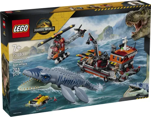LEGO 77983 Jurassic World Atak mozazaura na łódź
