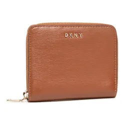 Büyük Kadın Cüzdan DKNY Bryant-Sm Zıp Çevresinde R8313656 Karamel 237