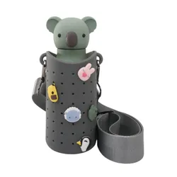 Etui z paskiem na butelkę Asobu Bestie Sling - smoke