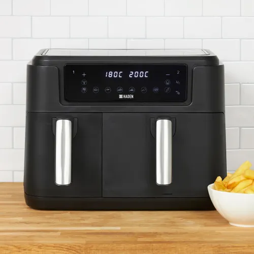 Air Fryer Frytkownica beztłuszczowa HADEN HAD214065 2400 W HADEN 9.5L podwójnym koszem