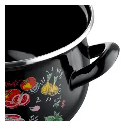 Garnek emaliowany z pokrywką EMALIA POLSKA PLESZEW LASAGNA 3 l