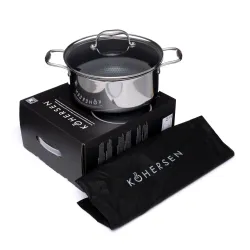Garnek Kohersen Black Cube Indukcja Stal nierdzewna 4,9l