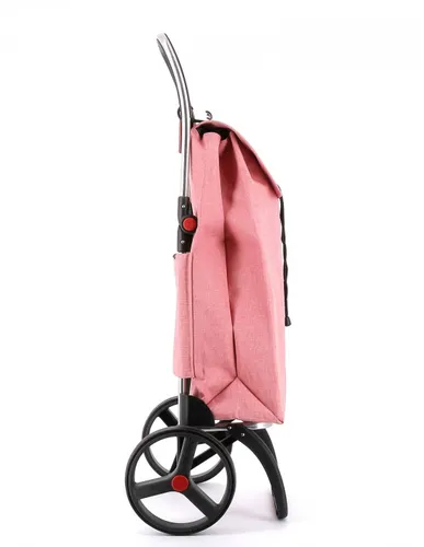 Wózek na zakupy 2 duże koła składany Rolser I-Max TWEED 2LRSG - coral