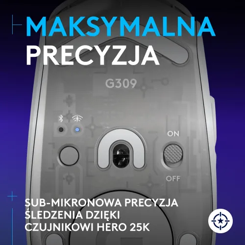 Myszka gamingowa Logitech G309 Lightspeed Biały