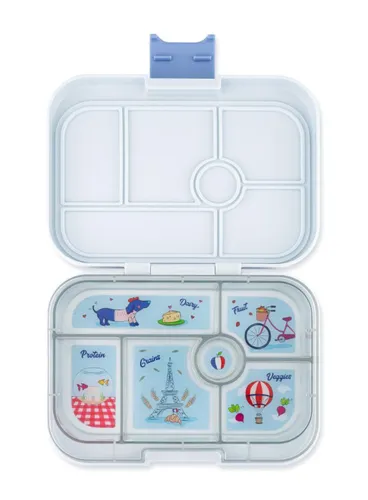 Okul için Öğle Yemeği Kutusu Yumbox Original-hazy Grey / Paris tray