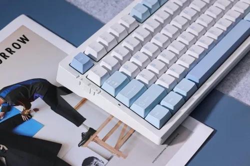 Klawiatura gamingowa Mchose G75 Cabbage Tofu Switch V2 bezprzewodowa mechaniczna podświetlana niebieski