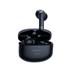 Słuchawki bezprzewodowe 3mk HARDY LifePods Pro ANC Dokanałowe Bluetooth 5.3 Czarny