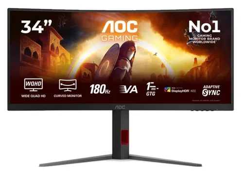 AOC CU34G4CA - 180Hz | UWQHD | Fast VA | 34''