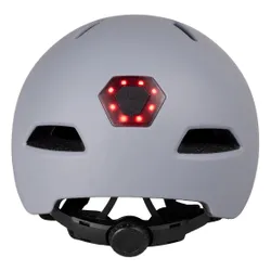 Kask rowerowy VAYOX Street VA0423GREM Szary Miejski z lampką (rozmiar M)