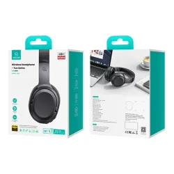 Słuchawki bezprzewodowe USAMS YG23 Yun Series Nauszne Bluetooth 5.3 Czarny