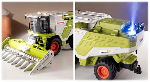 Zdalnie sterowany kombajn COIL RC zabawka na pilota światło dźwięk dym skala 1:24