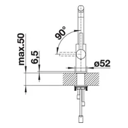 Bateria BLANCO Lanora-S 523123 Stal szczotkowana