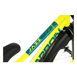 Rower dziecięcy KARBON Jazz 18 cali dla chłopca Limonkowy